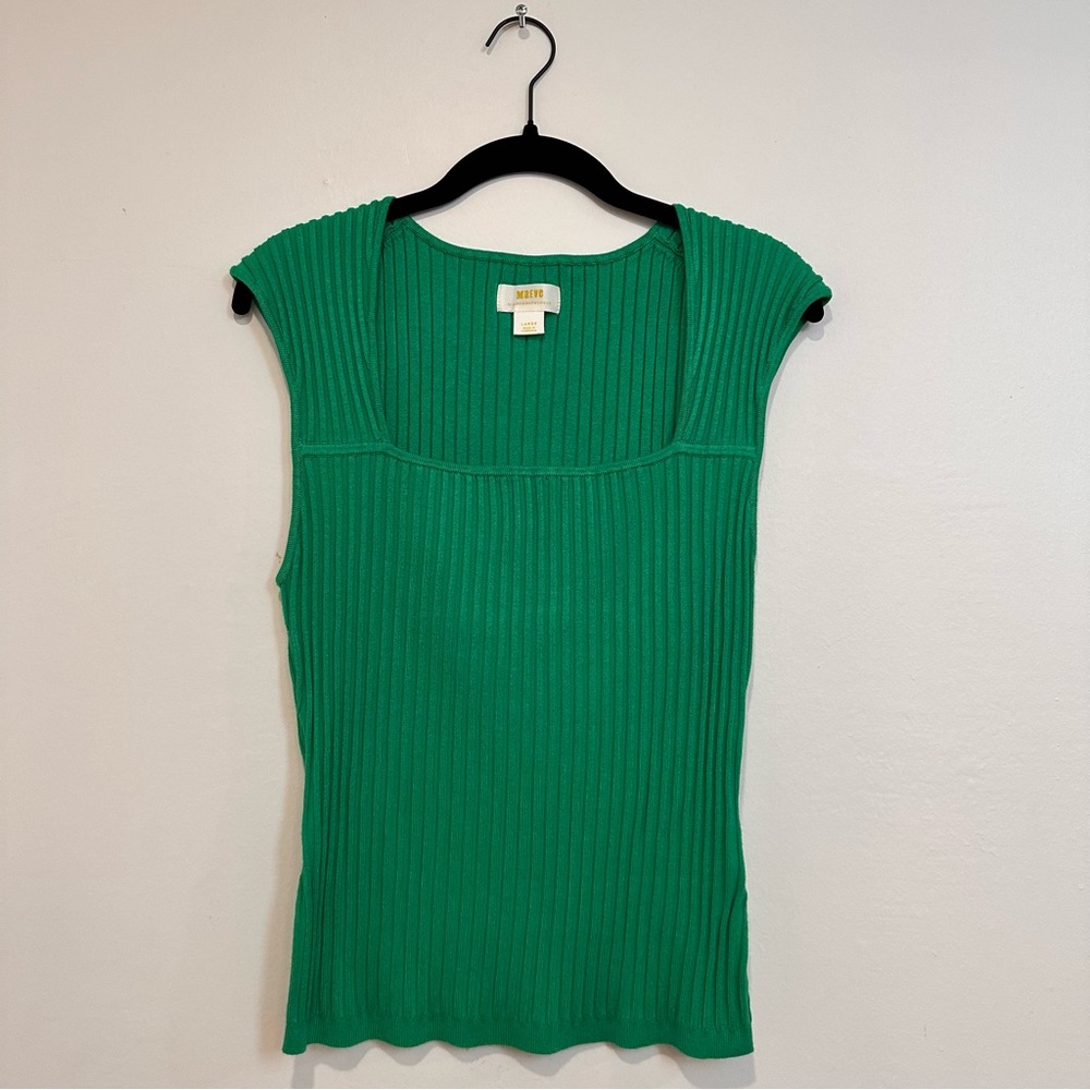 MAEVE Kelly green cap sleeve top.  Women’s Large. Never worn.